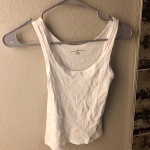 Brandy Melville Tops - Brandy Melville White Plain Lace Crop Tank Brandy Melville Tops - Brandy Melville White Plain Lace Crop Tank